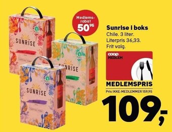 SuperBrugsen Sunrise i boks tilbud