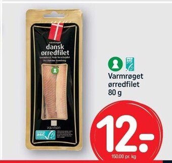REMA 1000 Varmrøget ørredfilet tilbud