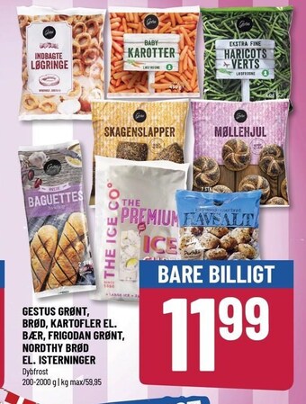 Løvbjerg Gestus grønt, brød, kartofler el. bær, frigodan grønt, nordthy brød el. isterninger tilbud