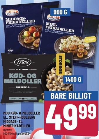 Løvbjerg Mou kød- & melboller el. steff-houlberg middags- el. minifrikadeller tilbud