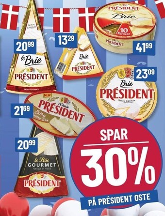 Løvbjerg Spar 30% på président oste tilbud