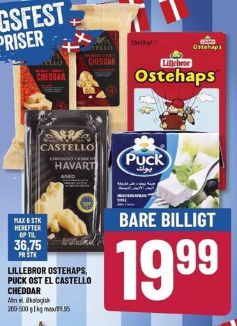 Løvbjerg Lillebror ostehaps puck ost el. castello tilbud