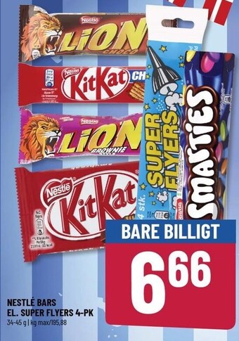 Løvbjerg Nestlé bars el. super flyers 4-pk tilbud