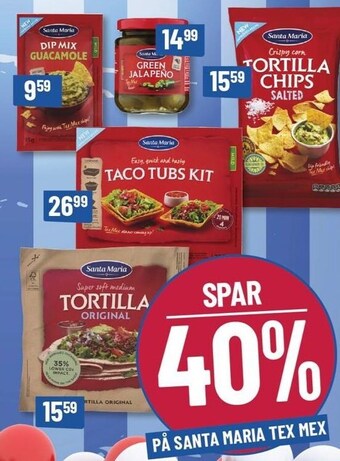 Løvbjerg Spar 40% på santa maria tex mex tilbud