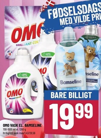 Løvbjerg Omo vask el. bamseline tilbud