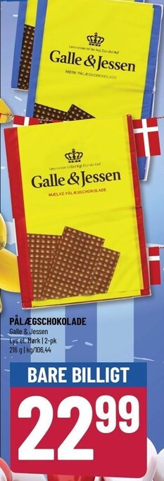 Løvbjerg Galle & jessen pålægschokolade tilbud