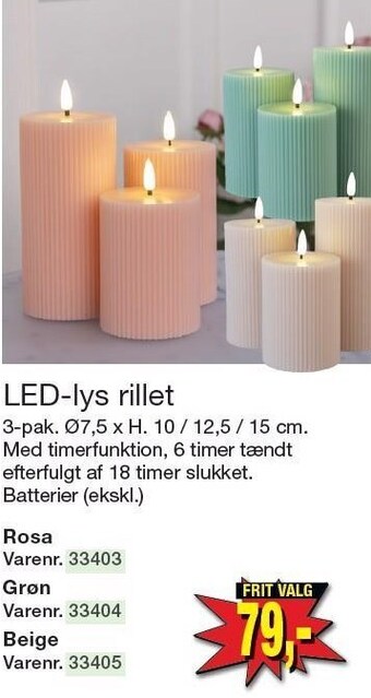 Harald Nyborg Led-lys rillet tilbud