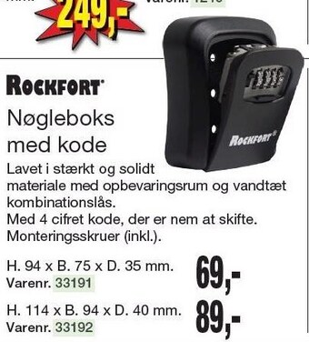 Harald Nyborg Nøgleboks med kode tilbud