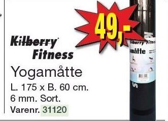 Harald Nyborg Kilberry fitness yogamåtte tilbud