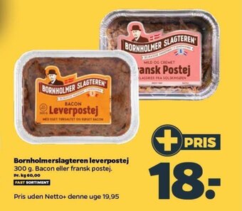 Netto Bornholmerslagteren leverpostej tilbud
