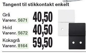 Harald Nyborg Tangent til stikkontakt enkelt tilbud