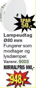 Harald Nyborg Lampeudtag ø80 mm tilbud