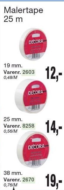 Harald Nyborg Malertape 25 m tilbud