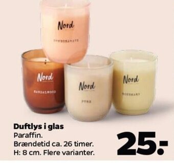 Netto Duftlys i glas tilbud