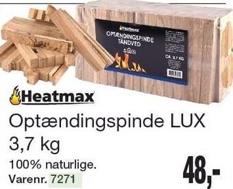 Harald Nyborg Heatmax optændingspinde lux 3,7 kg tilbud