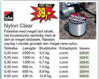 Harald Nyborg Nylon clear tilbud