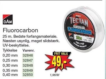 Harald Nyborg Dam fluorocarbon tilbud