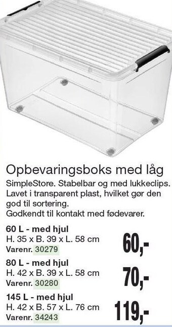 Harald Nyborg Opbevaringsboks med låg tilbud