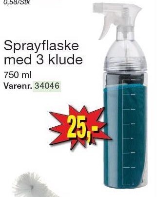 Harald Nyborg Sprayflaske med 3 klude tilbud