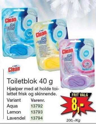 Harald Nyborg Toiletblok 40 g tilbud