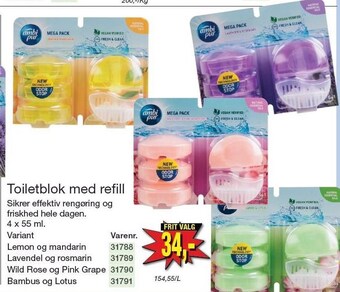 Toiletblok med refill
