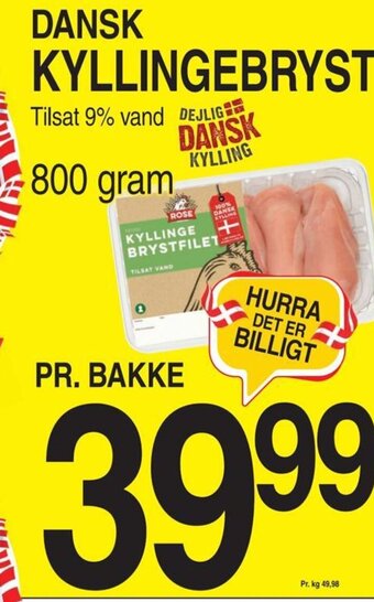 ABC Lavpris DANSK KYLLINGEBRYST tilbud