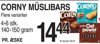 ABC Lavpris CORNY MÜSLIBARS tilbud