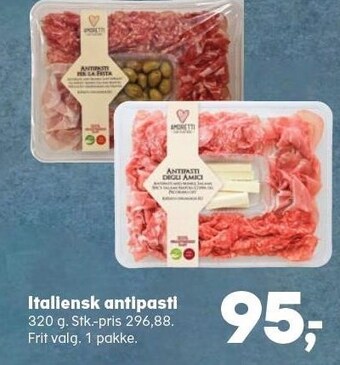 Kvickly Italiensk antipasti tilbud