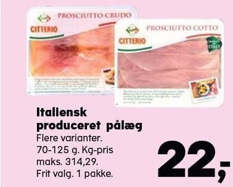 Kvickly Italiensk produceret pålæg tilbud