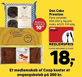 Kvickly Dan cake premium tilbud