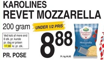 ABC Lavpris KAROLINES REVET MOZZARELLA tilbud
