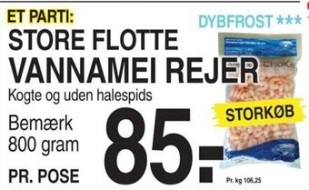 ABC Lavpris STORE FLOTTE VANNAMEI REJER tilbud
