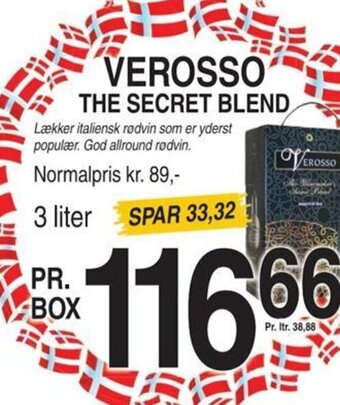 VEROSSO THE SECRET BLEND