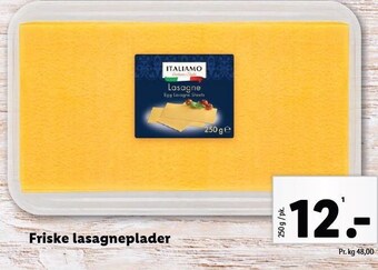 Lidl Friske lasagneplader tilbud