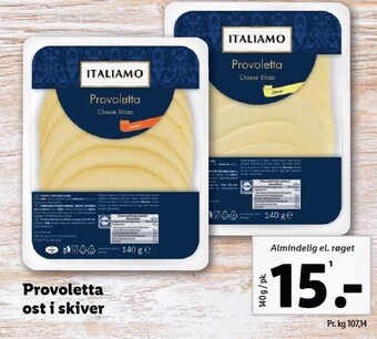 Lidl Provoletta ost i skiver tilbud