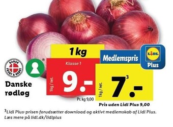 Lidl Danske rødløg tilbud