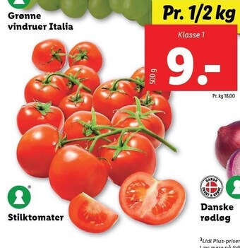Lidl Stiktomater tilbud