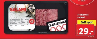 Lidl 3-stjernet salami tilbud