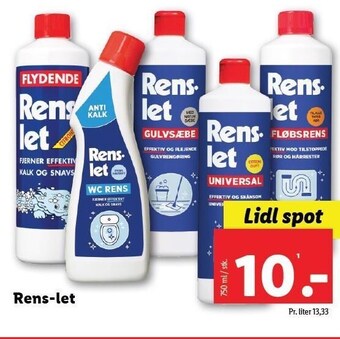 Lidl Rens-let tilbud