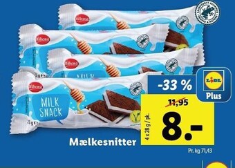 Lidl Mælkesnitter tilbud