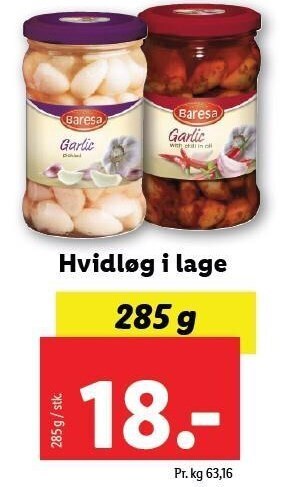 Hvidløg i lage