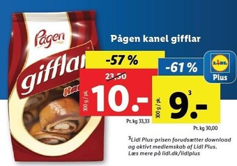 Lidl Pågen kanel gifflar tilbud