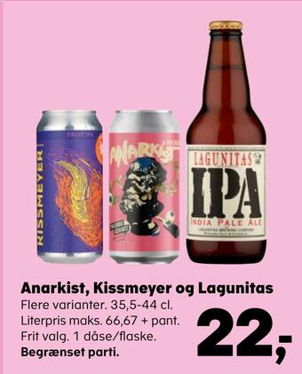 Anarkist, kissmeyer og lagunitas