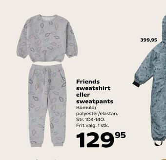 Kvickly Friends sweatshirt eller sweatpants tilbud