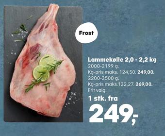 SuperBrugsen Lammekølle 2,0 - 2,2 kg tilbud