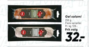 Bilka Gøl salami tilbud