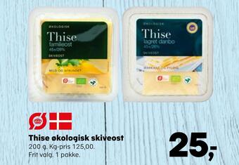 SuperBrugsen Thise økologisk skiveost tilbud