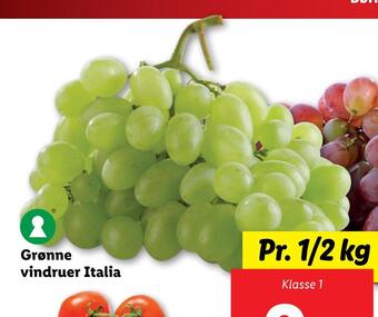 Lidl Grønne vindruer italia tilbud
