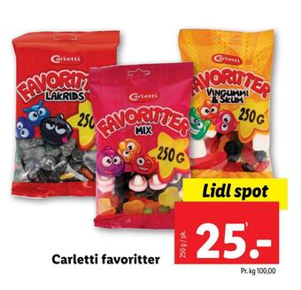 Lidl Carletti favoritter tilbud