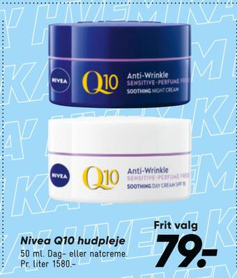 Bilka Nivea q10 hudpleje tilbud